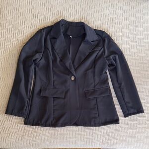 Classic Black Women's Blazer Jacket